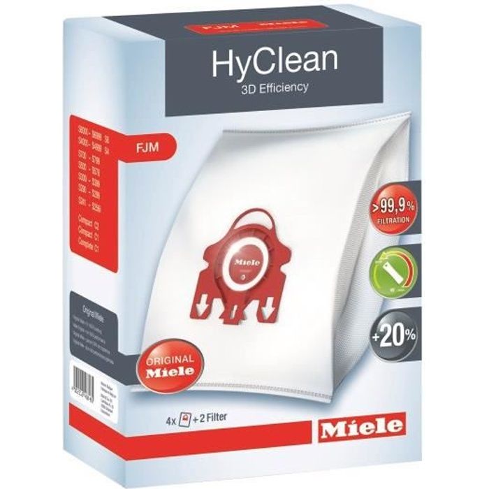 MIELE Sacs aspirateur Hyclean 3D FJM