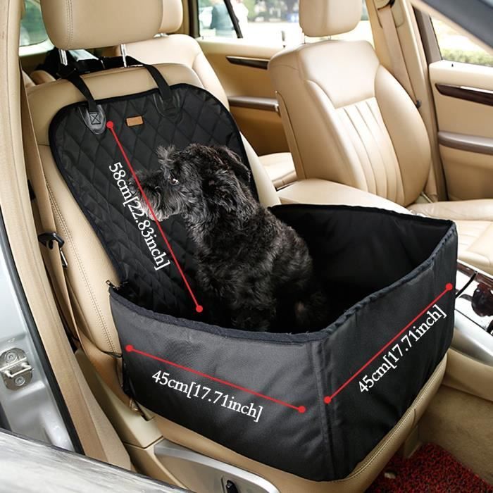 Housse de Siège avant Voiture Auto de Protection Chien/Chat/Animaux Antidérapant Imperméable, 45 x 45 x 58cm