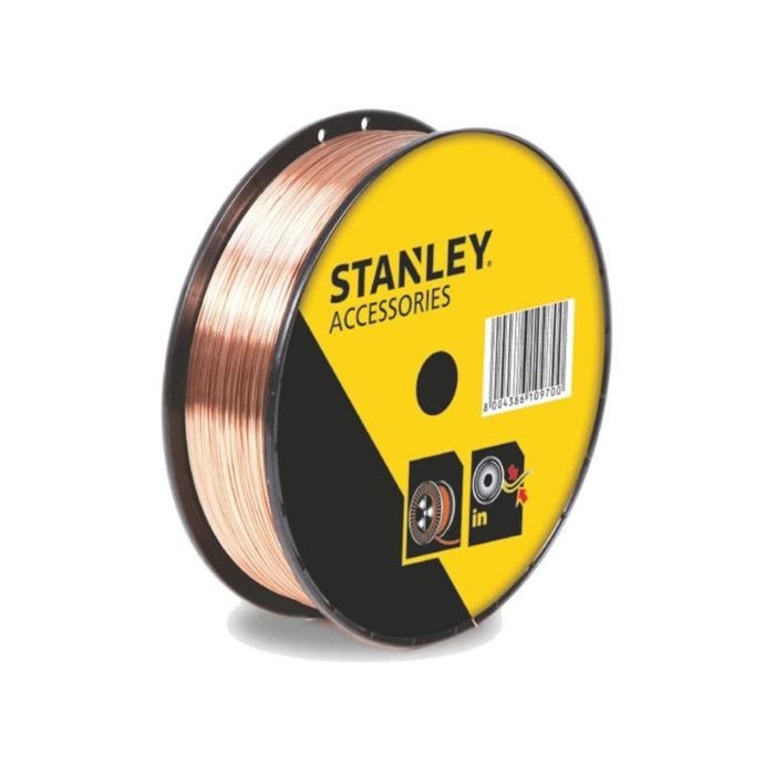 STANLEY 460648 Bobine fil acier pour soudure MIG/MAG gaz - Ø 0,8 mm - 5 kg