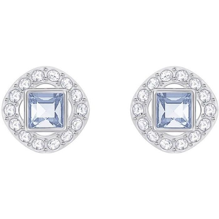 boucles d'oreilles Swarovski Angelic Square - 5352048 Bleu