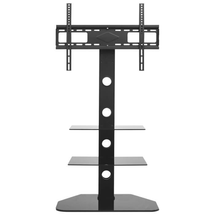 417836 - Design Furniture - Meuble TV Meuble HI-FI - Support pivotant de plancher pour TV 32--70- avec 2 étagères