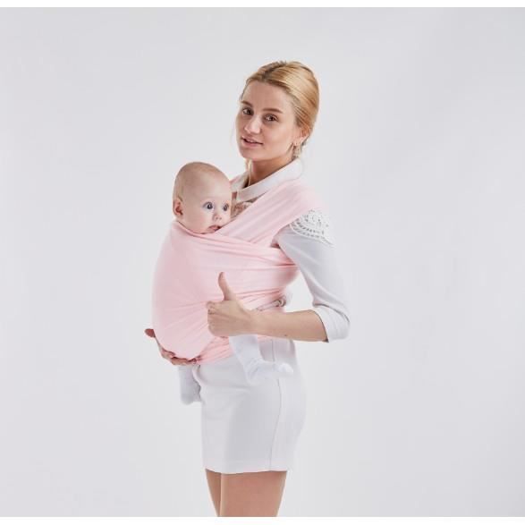 Porte-bébé élastique pour nouveau-nés et enfants-rose