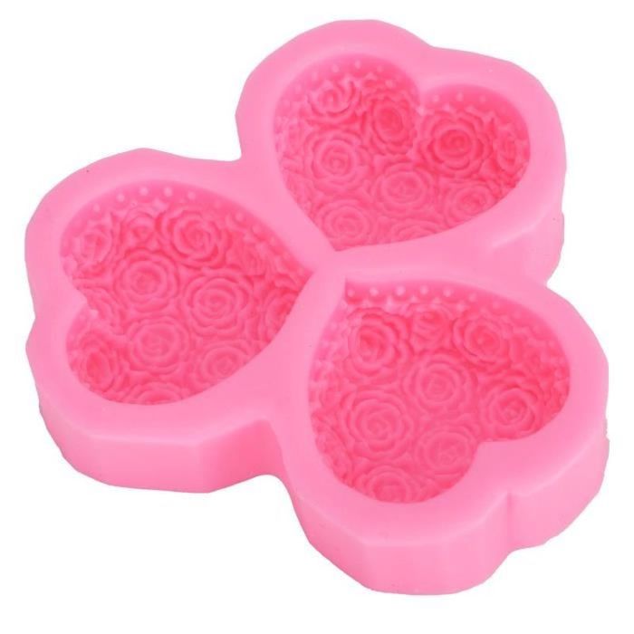 Sing-Moule de fleurs de résine de silicone Rose Pendante moule moule de
