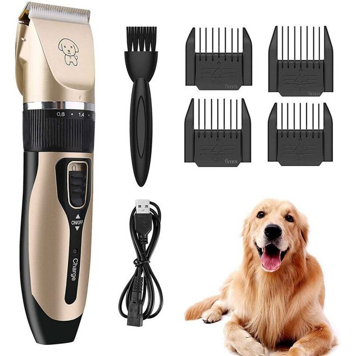 Comparer les prix de Tondeuse Chien Silencieuse Tondeuse lectrique Rechargeable Sans Fil pour Animaux Poils Longs et pais PZCC