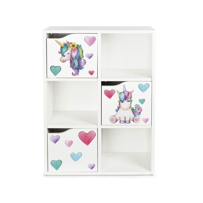 Kubico Slim 246352U – Licorne - Étagère Colorée pour Enfants Dimensions : 59 5 x 29 x 89 5 cm Élégant et Fonctionnel Kubico Slim 246352U – Licorne - Étagère Colorée pour Enfants Dimensions : 59 5 x 29 x 89 5 cm Élégant et Fonctionnel
