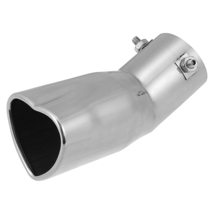 Embout Tuyau De Sortie Pot D'échappement 69mm Diamètre Intérieur Acier Inoxydable Chrome