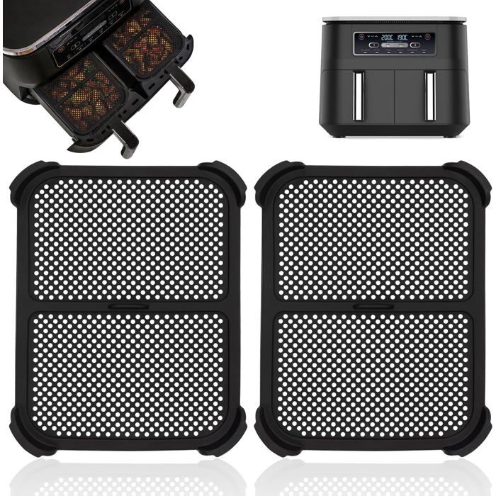 Sehawei Grille Anti Projection Ninja Foodi AF300EU 2 Pièces - Accessoire Silicone Réutilisable Friteuse à Air