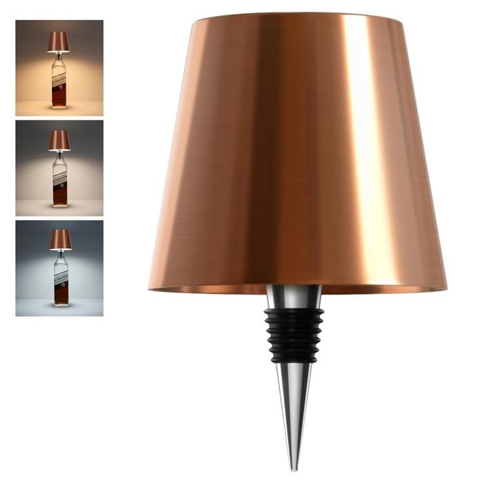 Lampe bouteille rechargeable avec 3 modes déclairage de couleur éclairage LED sans fil pour comptoir de bar et décoration