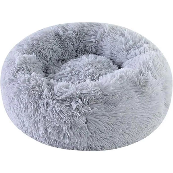 Comparer les prix de Panier Rond Animaux Peluche Douce Auto Chauffant Chat Petit Chien Taille Mini Moyenne Confort Sieste Automne Hiver 50cm
