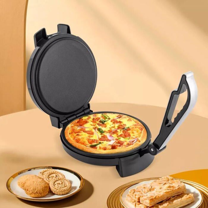 Presse tortilla électrique grille-pain et crêpière 1200 watts acier inoxydable