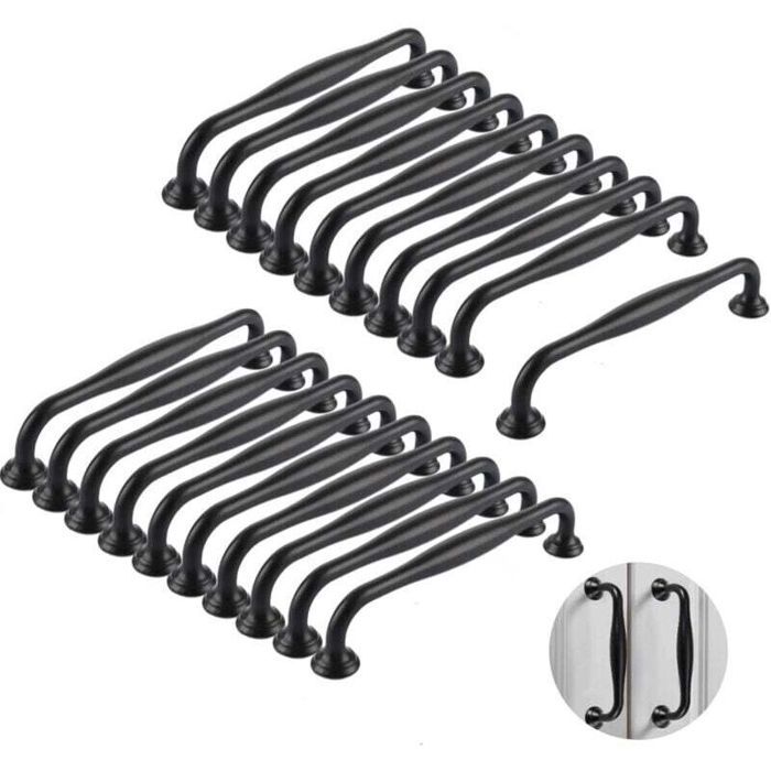 20 Pièces Poignées de Cuisine 128 mm Poignées de Meubles Boires Poignées de Porte de Placard Boutons Poignées Armoire Poignées