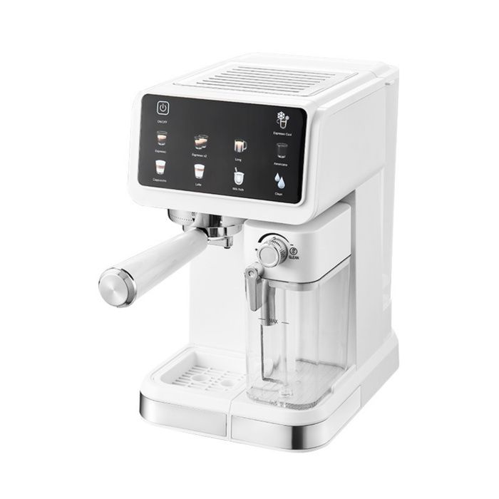 Machine à café 1350 W 20 bars 15 l mousseur à lait automatique extraction à température constante 198 x 264 x 324 mm blanc - Bytelike