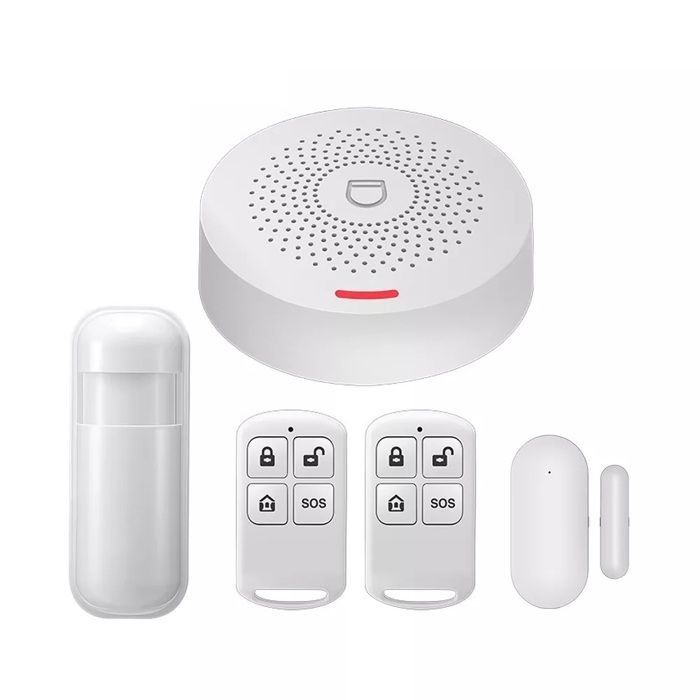 Système dalarme de sécurité domestique sans fil Tuya contrôle par application dalarme antivol Wi-Fi capteur de mouvement PIR