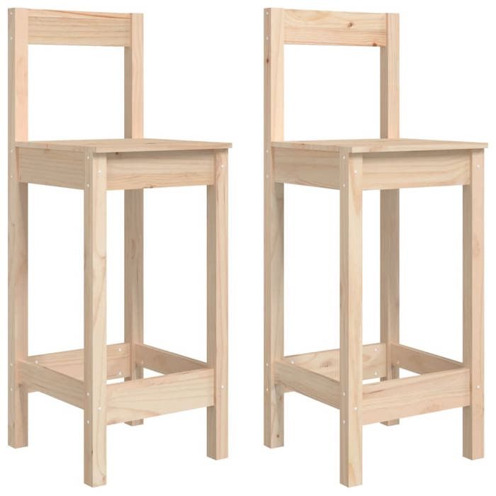 Mode Meuble de Siège - vidaxl - Chaises de bar - lot de 2 - 40x415x112 cm bois de pin solide - pour maison N1B1408