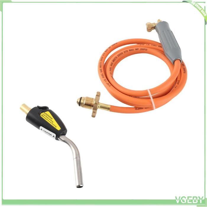 Fafeicy Chalumeau au propane Torche portative au Propane outil de soudage aux gaz liquéfiés avec sport camping Multicolore