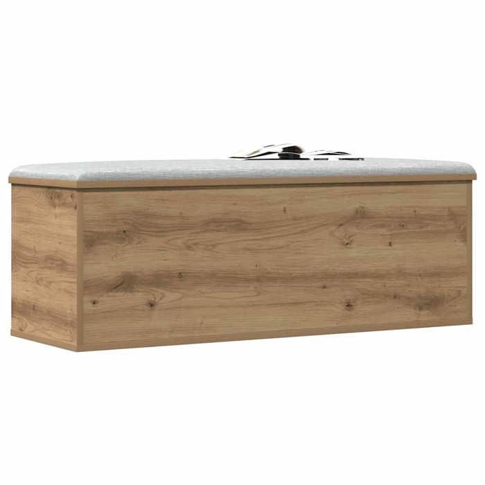 Stable&Durable - Marron - Boîte de rangement - Chêne artisanal 102x35x35 cm - Banc de rangement HS449160029
