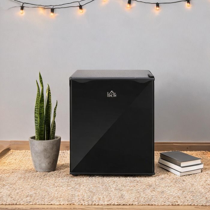 Congélateur coffre 35 L en acier noir froid statique pose libre idéal bureau camping-car ou appartement