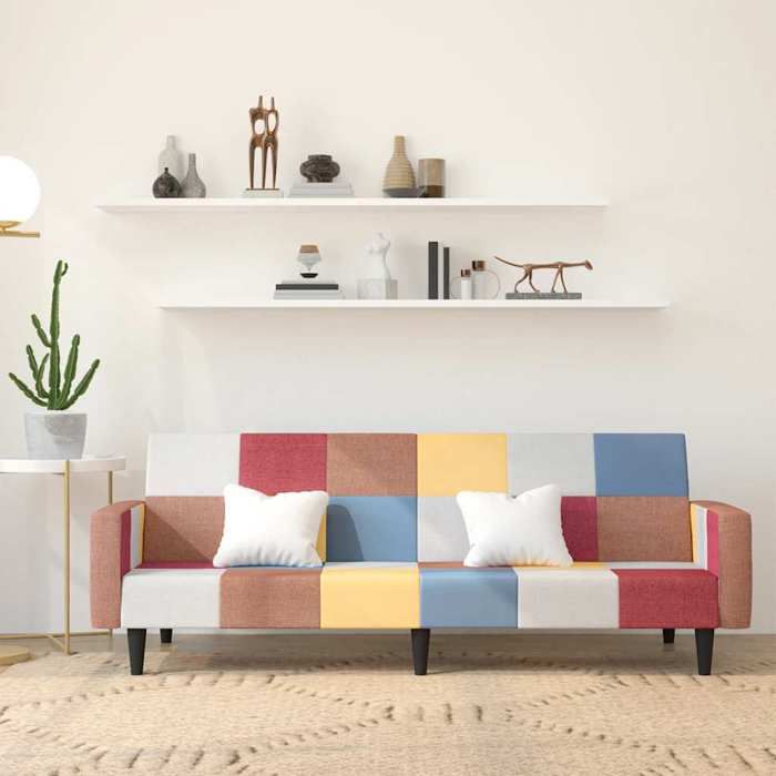 Canapé-lit - vidaXL - Banquette convertible - 2 places - Charge max. 110 kg/siège - Tissu - 220x845x69 cm 278tvp39c
