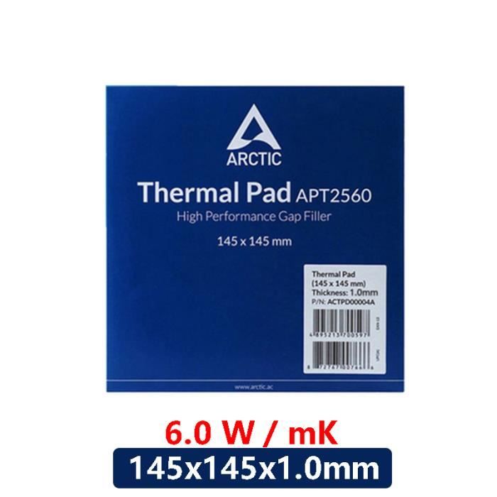 145x145x1.0mm tampon thermique 6.0 WmK, joint thermique