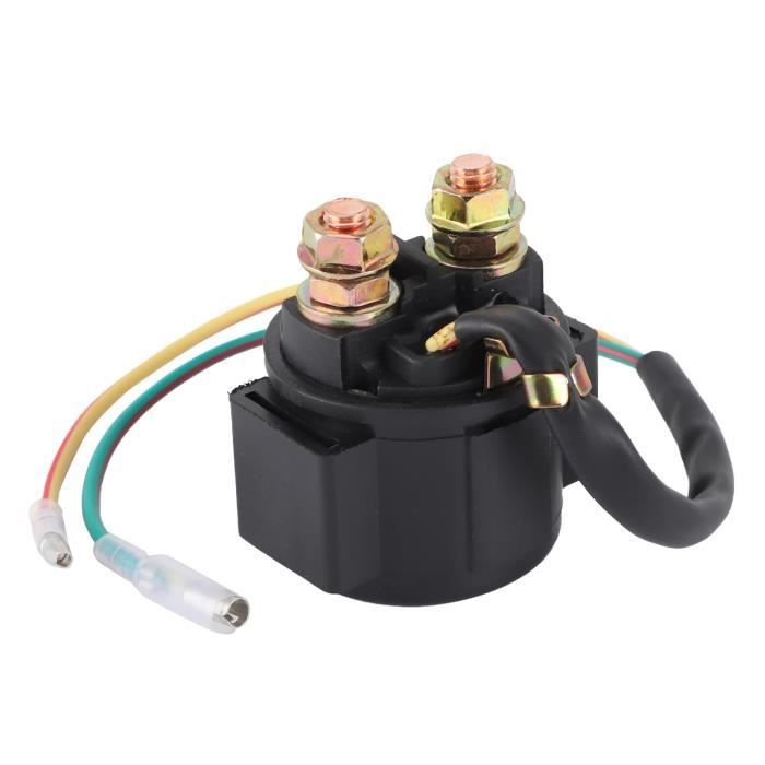 Relais Solénoïde Démarreur Pour Moto Honda Biz 125 - Réf. 35851-MF5-751, Tension 12V, Noir