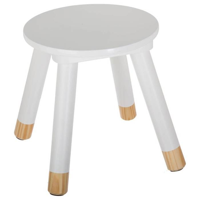 Tabouret enfant Douceur blanc - Atmosphera Créateur dintérieur Tabouret enfant Douceur blanc - Atmosphera Créateur dintérieur