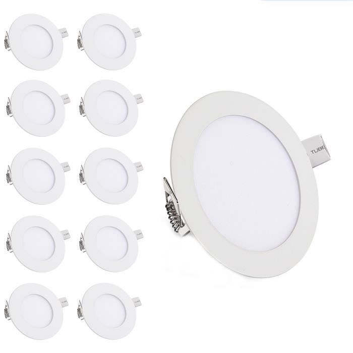 Spot LED encastré Lampe de panneau de cuisine à changement de couleur de projecteur encastré à LED 3W 10x LIGNE DE SPOTS