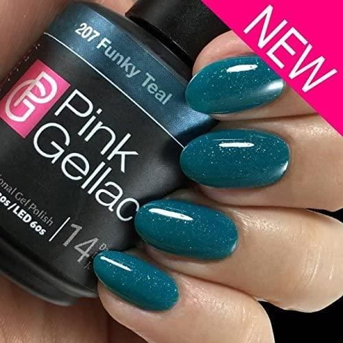 Pink Gellac Vernis Semi Permanent - 207 Funky Teal 15 Ml - Vernis à