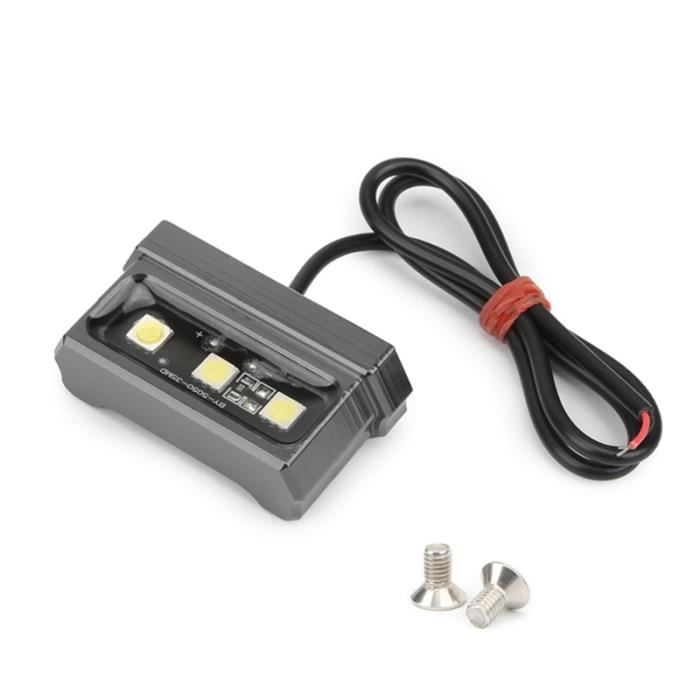 Feu Arrière LED étanche Pour Casque Moto/vélo - Sécurité Nocturne, Modes Fixe/clignotant - 5