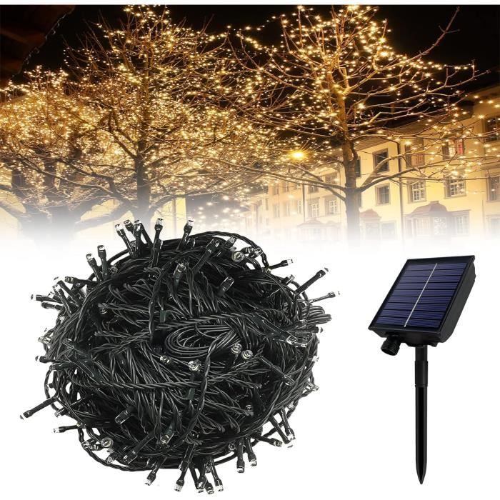 Guirlande Lumineuse LED Noël 30 Mètres - 300 LED Multicolores, 8 Modes, Télécommande - Pour Intérieur Et Extérieur - 9