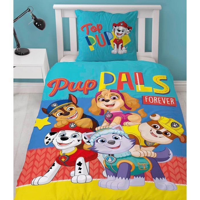 Parure de Lit One Piece Réversible, Housse de Couette 140x200 cm + Taie d'oreiller 63x63 cm