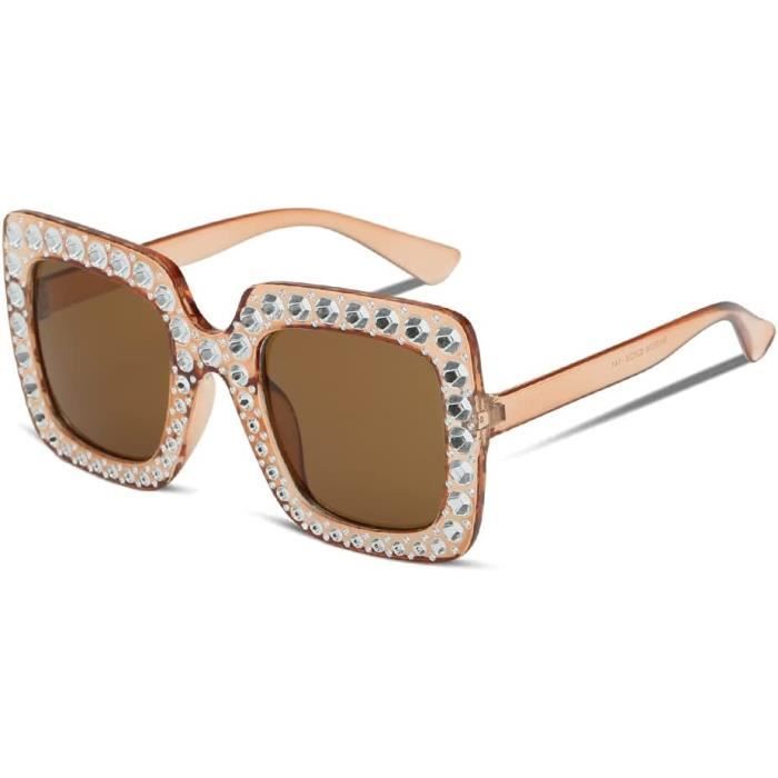 Lunettes De Soleil Rectangulaires Tendance OSAGAMA - Vintage 90's Irrégulières Protection UV - Femmes & Hommes