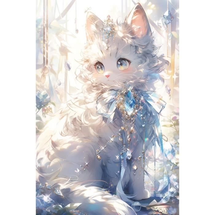 Kit Broderie Point De Croix Marie Coeur - Chat - Mondial Tissus