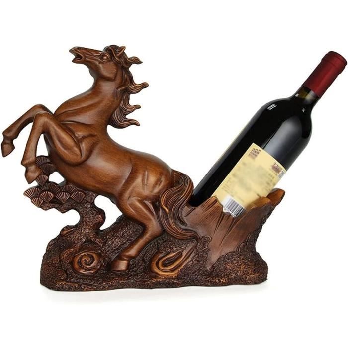 KEALBAUS Figurine De Porte-Bouteille De Vin En Forme De Cheval