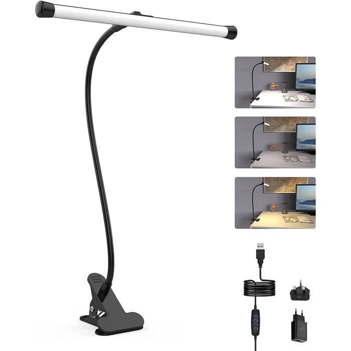 Legami Mini Night Dream - Lampe De Lecture LED Rechargeable USB, 2 Ampoules, 2 Niveaux D'Intensité, Lumière Blanche Froide, Clip Robuste Pour Livre