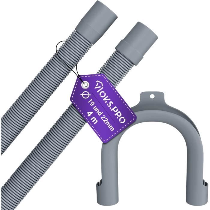 Tuyau De Vidange Flexible Pour Clim Et Lave-linge | TPE Résistant, Longueurs 1 à 10m, Kit Complet Avec Pince Et Connecteurs - 7