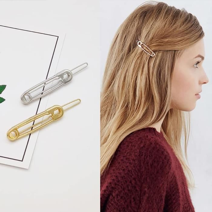 Lot de 4 grands nœuds pour cheveux Boutique Filles Ruban Barrettes Bowknot Mousseline de soie