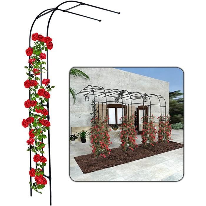 Arche De Jardin Métal 140-340cm - Support Plantes Grimpantes