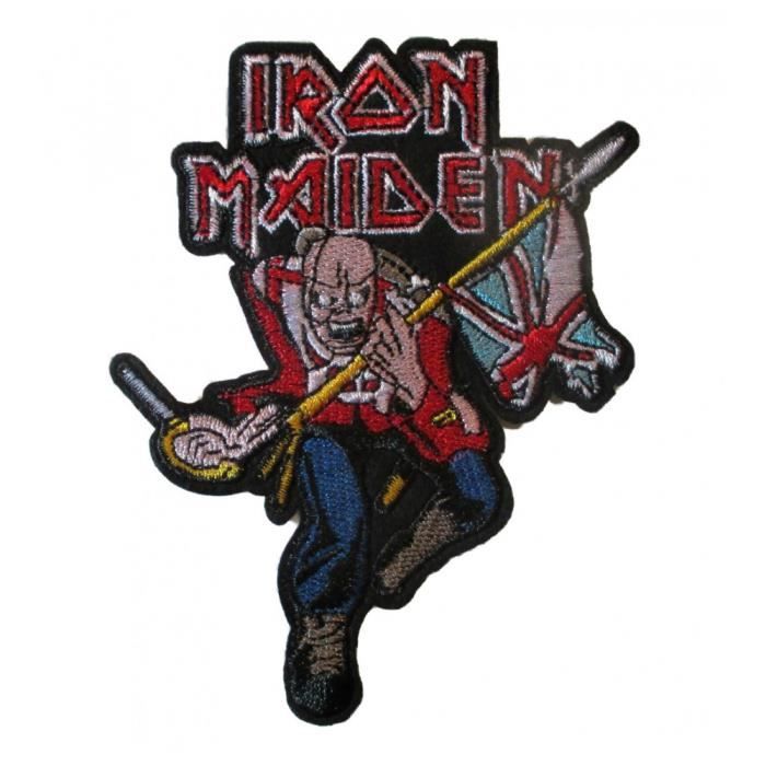 Serviette De Bain Iron Maiden The Trooper 75x150cm 100% Coton