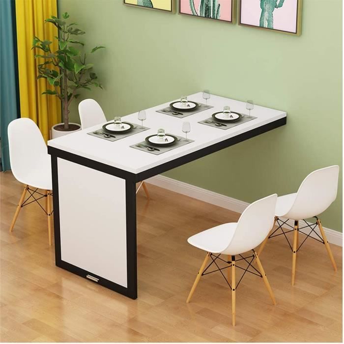 Geovne Table Pliante Murale en Bois,Table Murale Rabattable Chambre Salon Bureau D