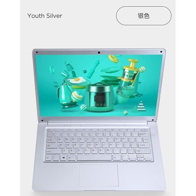 Top achat PC Portable 14 Pouces Ordinateur Portable PC 6Go + 512Go Win10 Argent pas cher