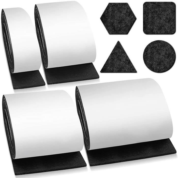 Patin Meuble,patin Feutre, 2 Rouleau Feutrine Autocollante (100 10cm Et