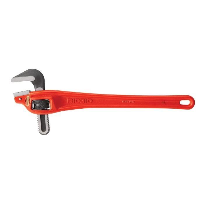 Clé Serre-tubes Droite RIDGID 31100 En Aluminium | 450 Mm, Pour Tuyaux De 25 à 65 Mm, Garantie à Vie