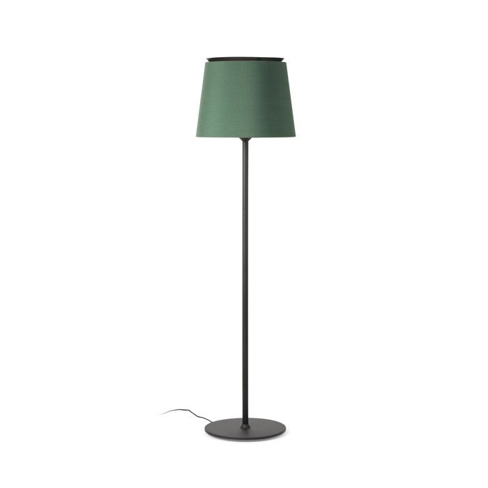 Lampadaire Briloner En Bois Avec Abat-jour Blanc - Design Moderne Pour Salon/Chambre - Hauteur 148cm - E27 60W