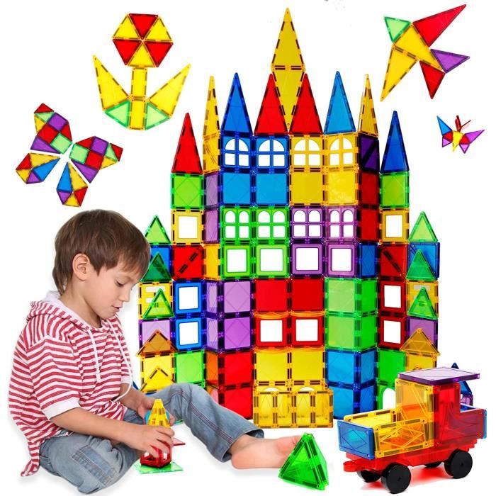 Lot de 120 blocs magnetiques pour enfants - Cdiscount Jeux - Jouets