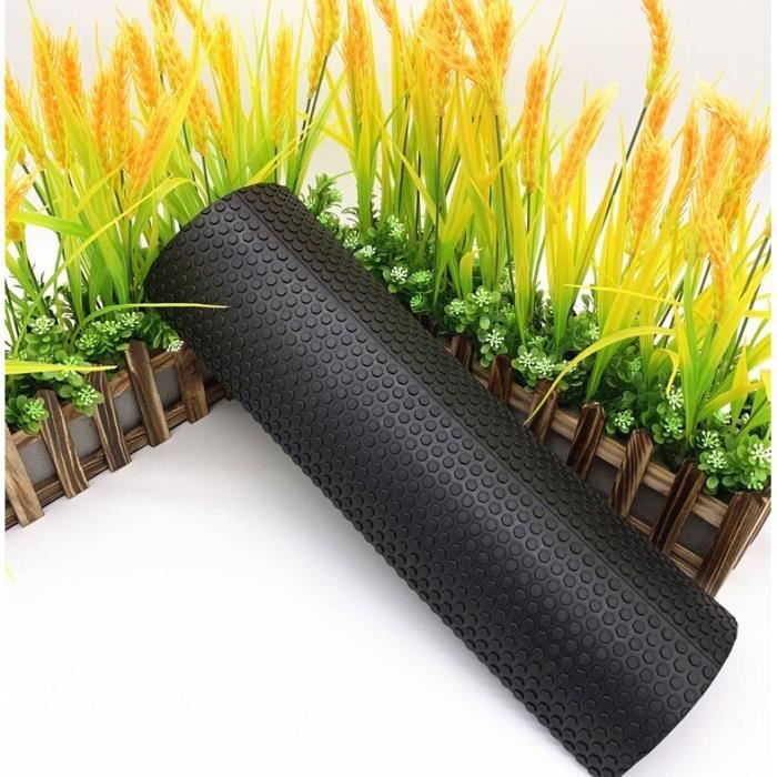 Tapis De Yoga TPE 2 En 1 Avec Rouleau De Massage – AEX – Grand – Noir