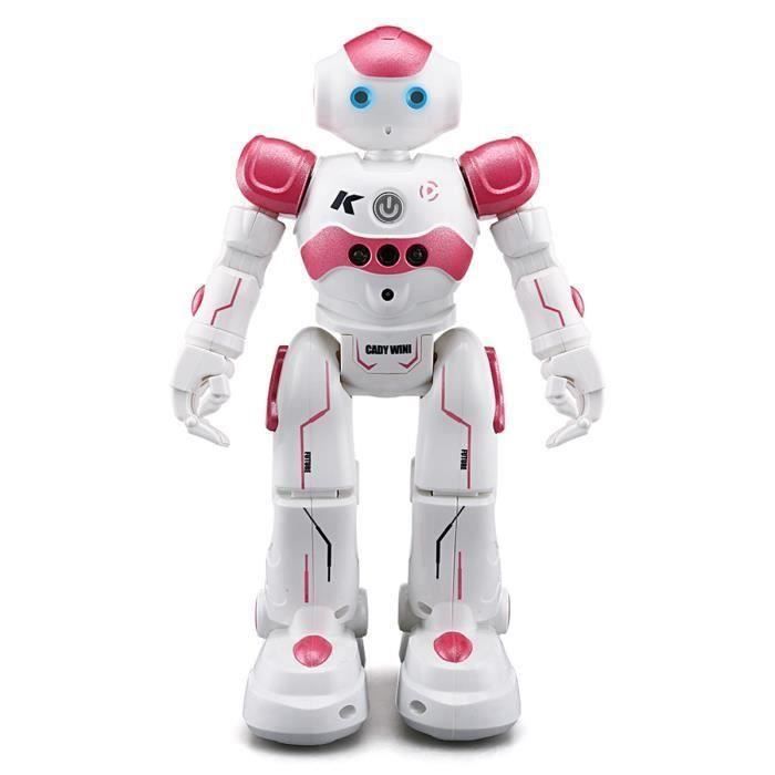 Jouets robot danse multifonction de contr?�le ?� distance pour enfants 16x8x26.5cm Rose Wir91 