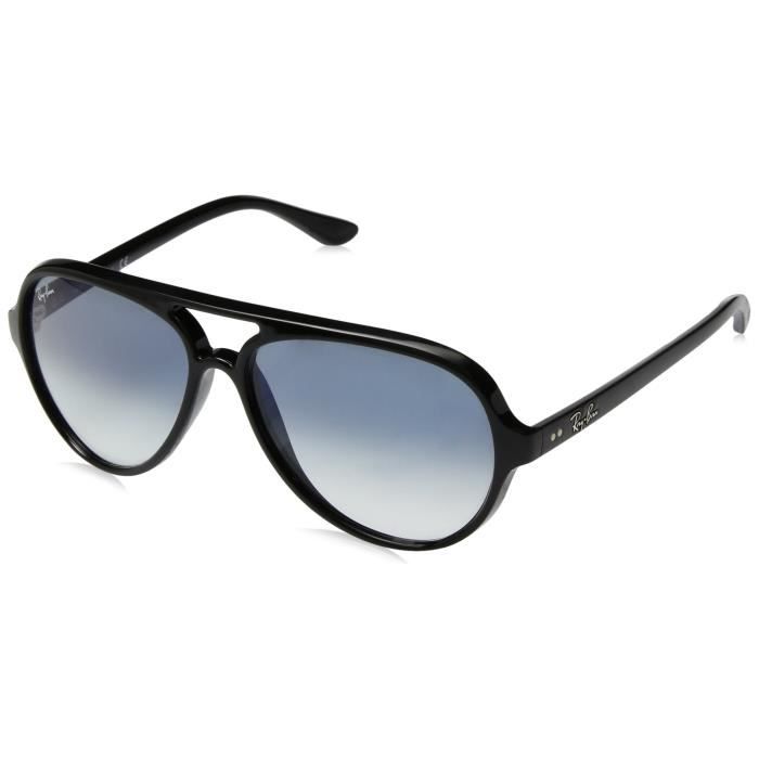 black and clear ray bans