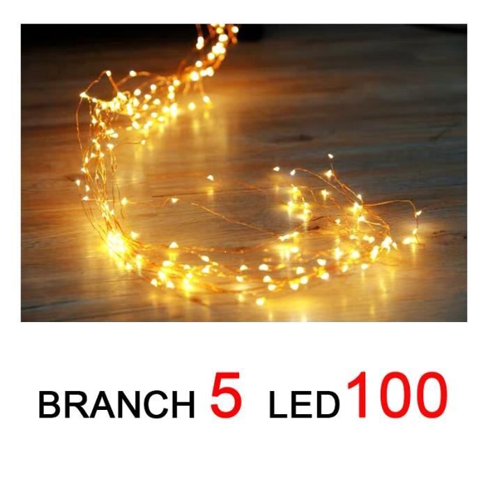 Guirlande Lumineuse à énergie Solaire Clignotante, Guirlande Lumineuse à LED, Jardin Anti