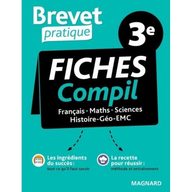 Fiches Compil 3e Brevet Pratique Francais Maths Sciences Histoire Geo Emc Edition 21 Cdiscount Librairie Fiches Compil 3e Brevet Pratique Francais Maths Sciences Histoire Geo Emc Edition 21 Cdiscount Librairie