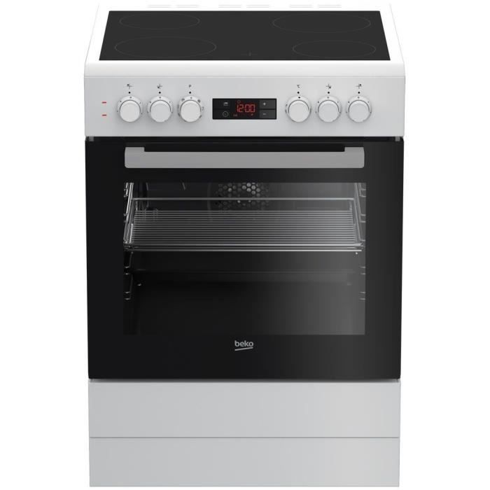 BEKO Cuisinière vitrocéramique 60 cm FSE67300WCS - vue 4